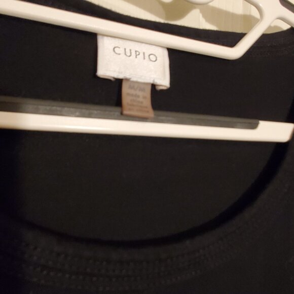Cupio 3/4 Sleeve Black Tunic, Size Medium, Super Soft, Strechy - Picture 3 of 7